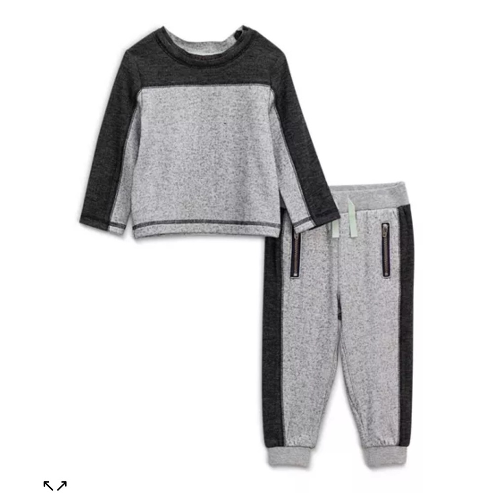 Splendid Baby Boy Color Blocked Sweatshirt & Jogger Pants Set